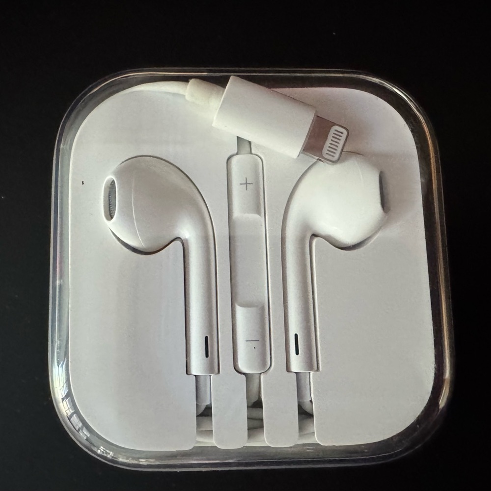 Apple Headphones & Case iPhone iPod iPad Earbuds Headphones 3.5mm EUC